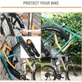 thumbnail image 2 of BIGLUFU Bike Lock Bicycle Scooter Motorcycle Folding Locks with 4Keys, Fold Chain Heavy Duty Alloy Steel Foldable Lock with Mounting Bracket 1pc Straps, 86cm/34" Unfolding, 1.92 lbs, 2 of 7