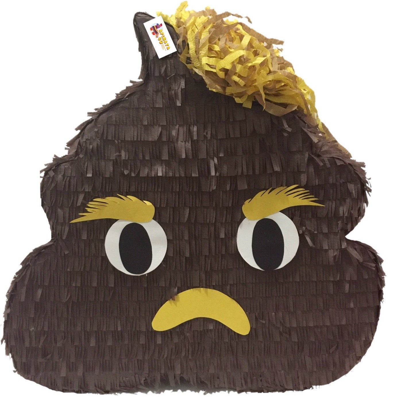 grumpy poop emoticon pinata
