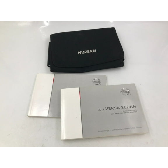 2019 Nissan Versa Sedan Owners Manual Set with Case OEM J03B36005