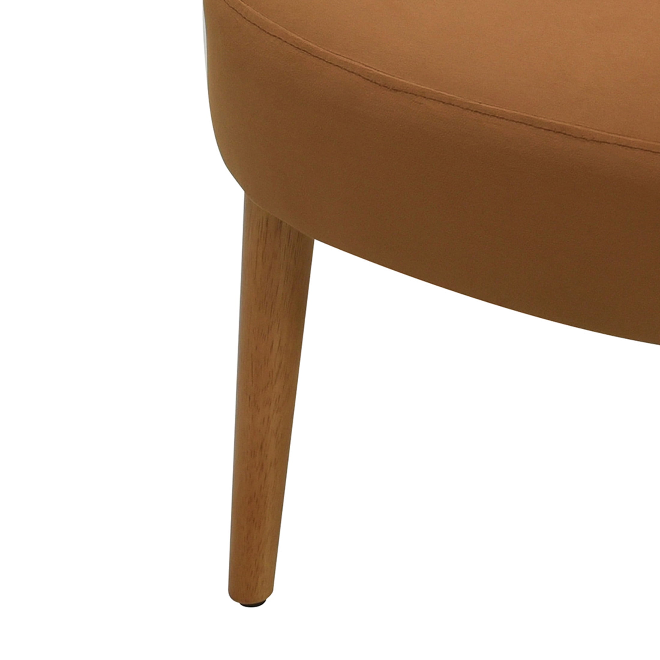 Christopher Knight Home Miles Mid-Century Velvet Upholstered Accent Chair with Rattan Armrests, Solid Wood Legs, Brown