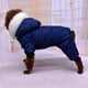 thumbnail image 2 of Ropa para mascotas con diseño de estrella azul para perros y gatos, talla S, abrigo de invierno de algodón grueso para actividades en interiores y exteriores, a prueba de viento y nieve, 2 of 5