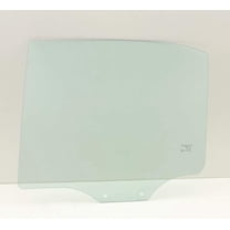 Driver Left Side Rear Door Window Door Glass Compatible with Hyundai Accent 4 Door Sedan 2000-2005 Models