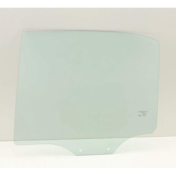 Driver Left Side Rear Door Window Door Glass Compatible with Hyundai Accent 4 Door Sedan 2000-2005 Models