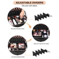thumbnail image 4 of Bolsa de maquillaje Relavel extra grande de piel impermeable con correa, 4 of 7
