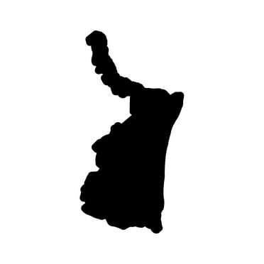 Tamaulipas State Shaped Sticker Decal Die Cut - Self Adhesive Vinyl - Weatherproof - Made in USA - Many Color and Sizes - tm tam mexico free and sovereign state of