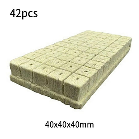 

QXKE 42/72/100 Pcs Grow Starter Cubes Plug Hydroponic Grow Media Cloning Planter