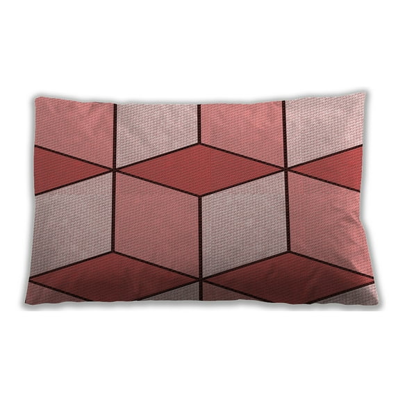 Ahgly Company Indoor Rectangular Contemporary Lumbar Throw Pillow, 13 inch by 19 inch