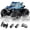 Blue, variant on Monster King 4WD Amphibious RC Car with 2 Batteries,Dual Control Modes (Steering Wheel & Wrist Watch), Waterproof Remote Control Monster Truck, All-Terrain Toy for Boys/Girls