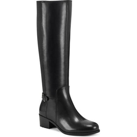 UPC 195608202298 product image for Easy Spirit Womens Chaza Leather Zipper Knee-High Boots Black 8 Medium (B M) | upcitemdb.com