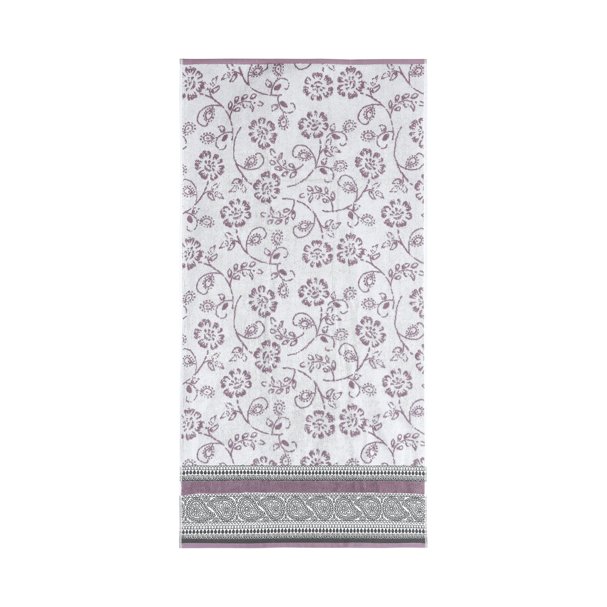 Modern Threads Ophelia 6-Piece Cotton Adult Bath Towel Set, Purple