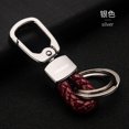 thumbnail image 5 of Car keychain for men and women creative personalized braided rope waist hanging metal key ring ring keychain,SKU01157-黑色, 5 of 9