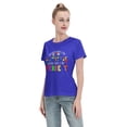thumbnail image 3 of Doctors Says I Am Autistic Mom Says I Am Perfect Women'S Basic Short Sleeve T-Shirt Blue Small, 3 of 5