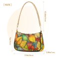thumbnail image 3 of FORMRS Womens Shoulder Bag with Chain Strap Clutch Purse Cute Tote Handbag, Retro Autumn Leaves, 3 of 7