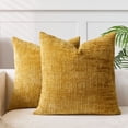thumbnail image 3 of ZenCart Chenille Throw Pillow Cover Boho Cushion Cover with Hidden Zipper Textured Decorative Pillow Cover for Farmhouse Home Sofa Couch Bedroom, 3 of 8