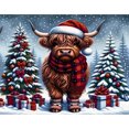 thumbnail image 3 of Kit Punto Cruz Yak Navidad Bordado Hilo Algodón Ecológico 14CT Impreso 50x40cm, 3 of 9