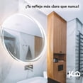 thumbnail image 5 of Espejo Kit Para Baño Con Luz Led Circular Sistema Touch, 5 of 5