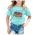 thumbnail image 1 of aDJFDGT T-Shirts Chat Enfants Saison Scolaire Rentrée Scolaire Imprimé Décontracté Manches Courtes Haut T-Shirt, 1 of 7