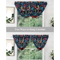 thumbnail image 5 of Waterfall Valances for Windows, Spring Floral Kitchen Sheer Valance Curtains, Modern Abstract Art Birds Rod Pocket Elegant Swag Valances for Living Room Bedroom, 47.2"x38.5", 1 Panel, 5 of 8