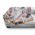 thumbnail image 3 of Tribal Soft Flannel Fleece Throw Blanket, Bird Hawk Colored Feathers with Hand Written Thank You Note in the Middle Print, Cozy Plush for Indoor and Outdoor Use, 50" x 60", Multicolor, by Ambesonne, 3 of 6