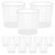 thumbnail image 1 of 100 vasos medidores de plástico de 30 ml, transparentes, para mezclar pintura, tinte y resina epoxi., 1 of 7