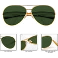 thumbnail image 5 of Retro Gold Aviator Sunglasses for Women Men, 2025 Metal Oversized 70s Aviators Sun Glasses, 5 of 7