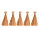 thumbnail image 1 of RomaMX 5 piezas 15 cm peluca de pelo liso resistente al calor artesanía DIY muñeca pelucas tramas extensiones de cabello para el proyecto de la escuela en casa (marrón claro), 1 of 7