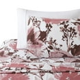 thumbnail image 3 of Marina Decoration Ultra Soft Silky Deep Pocket Rich Printed Bedding Rayon from Bamboo All Season Sheet Set with Pillowcases, Pink Red Floral Pattern, 3 of 7