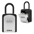 thumbnail image 1 of ORIA Key Lock Box, Wall Mounted Key Safe Box, 4 Digit Combination Key Storage Lock Box, 5 Keys Capacity, Silver, 1 of 7