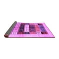 thumbnail image 2 of Ahgly Company Indoor Square Abstract Purple Contemporary Area Rugs, 6' Square, 2 of 4