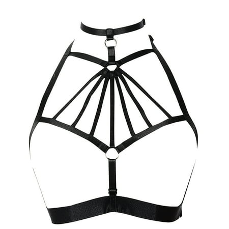 Linyer Harness Bra Bandage Push Up Women s Clothing Multicolored Body Brassiere Bustier Alluring Elastic Cupless Bras Lingerie