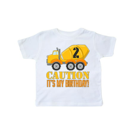 2nd birthday construction truck, cement mixer - 2 years old Toddler