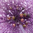 thumbnail image 2 of Flores navideñas moradas con purpurina LzGUNGY 20 piezas, 2 of 5