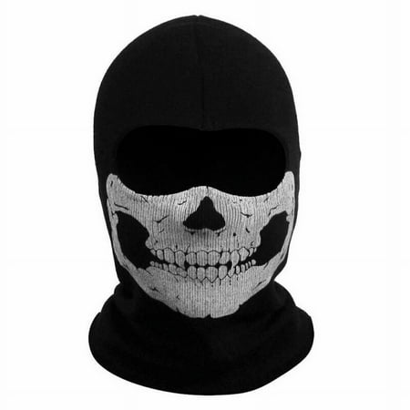 Full Face Skeleton Ghost Skull Face Scarf Hood Biker Halloween Props Balaclava