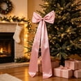 thumbnail image 4 of 2026 Christmas Indoor Home Decor 106x66cm Long Cute Fabric Large Bow Decor With Hanging Ribbon Multi-Color Big Bow Ornament For Curtain Tieback Door Wreath Wall Birthday Party, 4 of 6