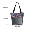 thumbnail image 3 of Pofeuu Tropical Leaves Print Women Fashion Shoulder Handbags Top Handle Satchel Bags Tote Shoulder Shopping Bag Stylish Canvas Tote Bag, 3 of 6