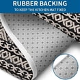 thumbnail image 4 of Black Geometric Diamond Pattern Bathroom Rugs Sets 3 Piece,Toilet Cover Set,Absorbent Non Slip Bathroom Mats Sets with U-Shaped Contour Rug Toilet Rug Set, 4 of 5
