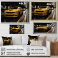 thumbnail image 4 of Designart "Yellow Car On Highway Euphony" Transportation Floater Framed Canvas Print, 4 of 7