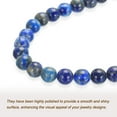 thumbnail image 3 of 60 Pcs Natural Stone 6mm Lapis Lazuli Beads Gemstone Beads for Bracelet Necklace Jewelry Making, 3 of 6