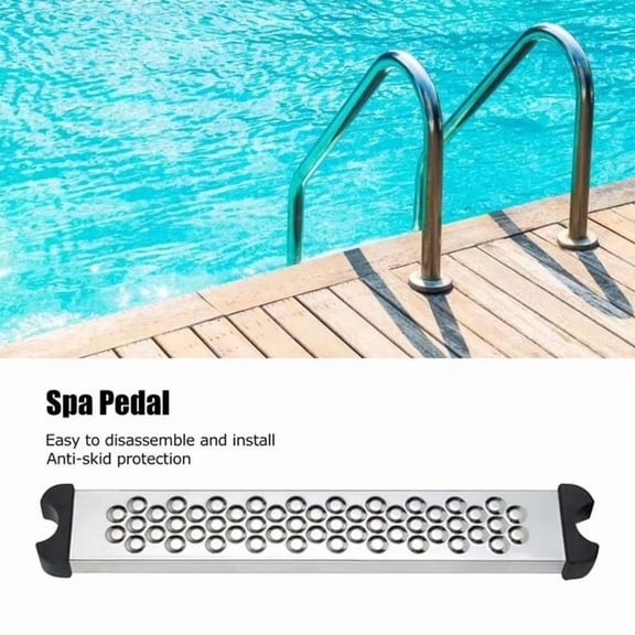 Inground Pool Ladder Replacement Steps Stainless Steel Swimming Rung Step Non-Slip Parts for Outdoor