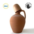 thumbnail image 4 of Handmade Clay Water Pitcher with 6 Clay Cups, Natural Unglazed Terracotta Water Carafe with 6 Earthen Mugs, Traditional Mud Jug, Self-Cooler Pottery Jar for Drinking Water with 6 Mugs, Small, 4 of 7