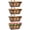4-16inch, variant on 4 16inch Metal Railing Window Box Planter with Coco Liner