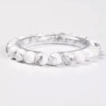 thumbnail image 3 of K-KED Howlite Bracelet Smooth Round Size 8mm 10mm 7.5" Length-10 mm, 3 of 6