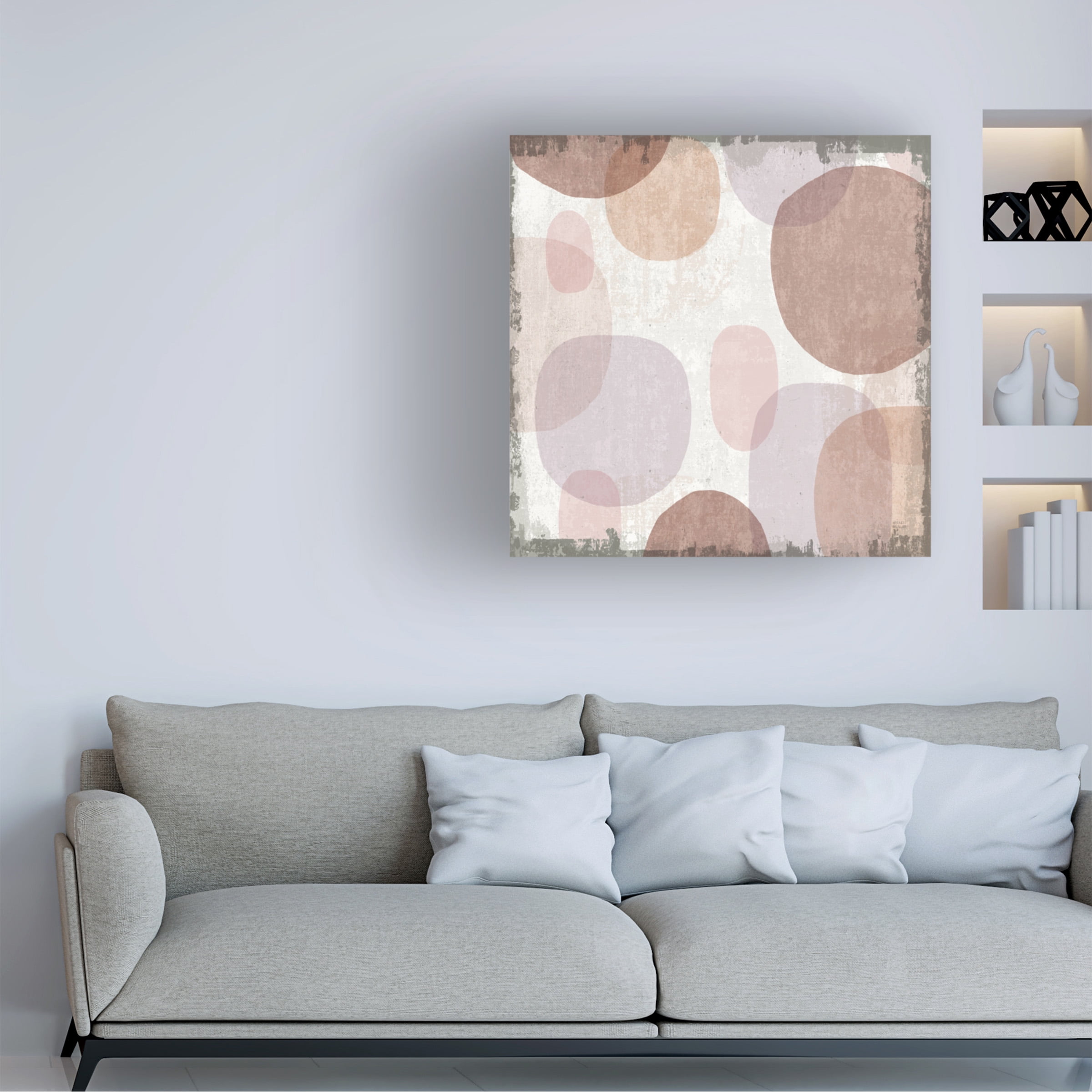 Trademark Fine Art 'Blush Drips I' Canvas Art by Michael Mullan
