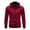 Red, variant on SwiftWear Men's Sports Jacket Fashion Casual Solid Color Drawstring Double Zip Long Sleeve Hooded Outwear Coat with Pockets Gray XL