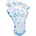 thumbnail image 3 of Party Destination 190392 Ballon en Forme de Pied Bleu en Aluminium, 3 of 3