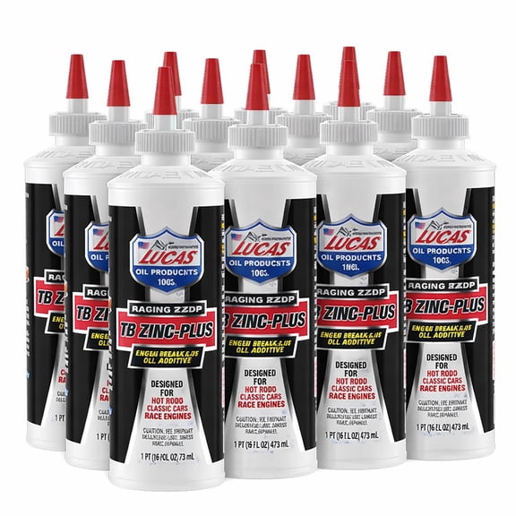 Lucas Oil 10063 Engine Break-In Oil Additive TB Zinc Plus 16 oz, Case of 12