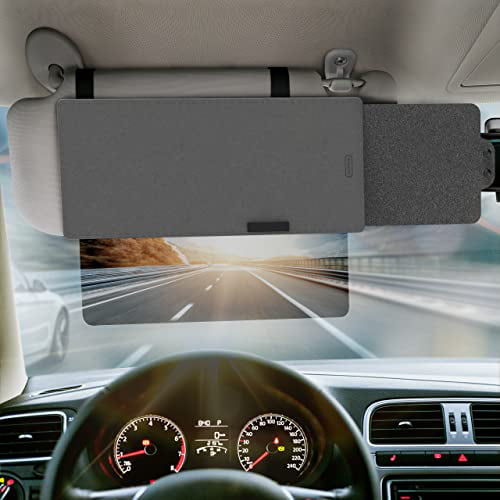 Polycarbonate UV400 Car Sun Visor Protects from Sun Glare UV Rays SAILEAD Automatic Installation Polarized Sun Visor Extender for Car SUVs and RVs Universal Fits Visor Width 5.1 to 8.2 Inches 