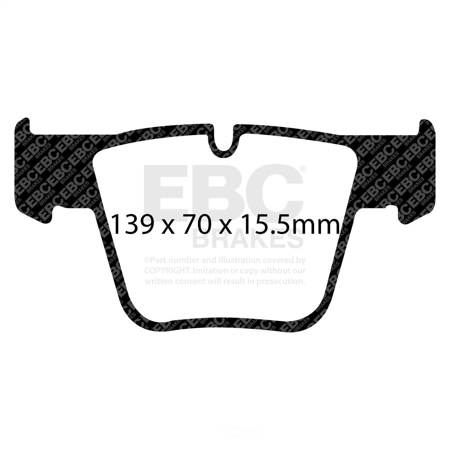 EBC Brakes Redstuff Premium Fast Street Pad For All Engine Sizes Fits select: 2007-2013 MERCEDES-BENZ S, 2008-2014 MERCEDES-BENZ CL