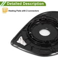 thumbnail image 5 of Unique Bargains Door Wing Left With Heating Mirror Glass Replacement w/ Backing Plate No.87611H7000 for Kia PEGAS 2020-2022, 5 of 6
