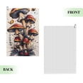 thumbnail image 2 of Pofeuu Cute Forest Mushrooms Print Premium Golf Towel with Carabiner Clip Absorbent Microfiber Waffle Pattern Golf Towel for Golf Bag Trolly Belt Loop, 2 of 8